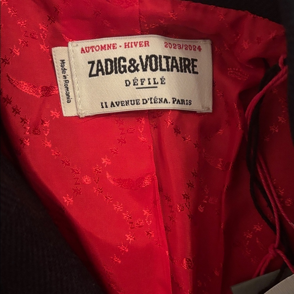 Zadig&Voltaire Marly Lainage Coat NWT - Picture 7 of 11